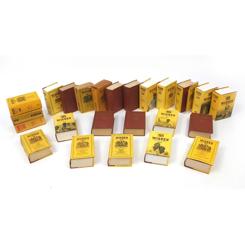 245 - Collection of Wisden Cricketers almanacks, some hardback including 1940's examples