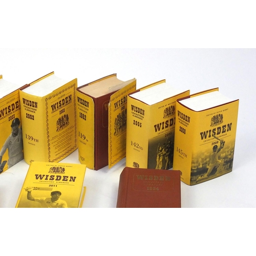 245 - Collection of Wisden Cricketers almanacks, some hardback including 1940's examples