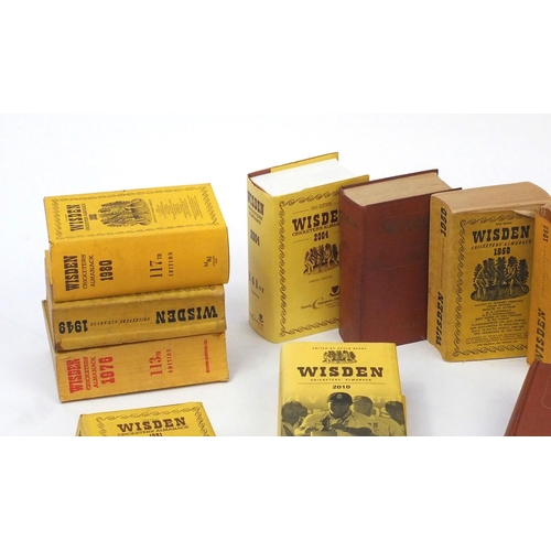 245 - Collection of Wisden Cricketers almanacks, some hardback including 1940's examples