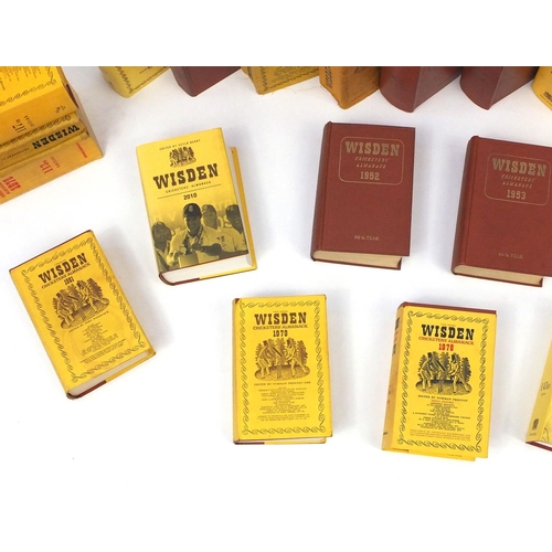 245 - Collection of Wisden Cricketers almanacks, some hardback including 1940's examples