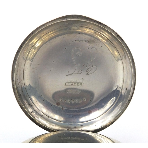 1078 - Seth Thomas gentleman's open face pocket watch, the case engraved with a stag, numbered 501791 to th... 