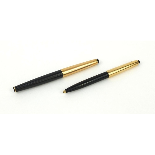 131 - Two Mont Blanc pens comprising a Mont Blanc Meisterstuck 72 fountain pen and a No.77 ballpoint pen c... 