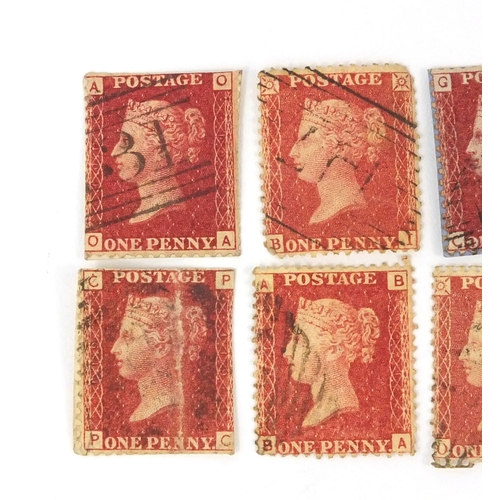 215 - Extensive collection of Victorian penny red and penny black stamps, including two albums, some loose... 