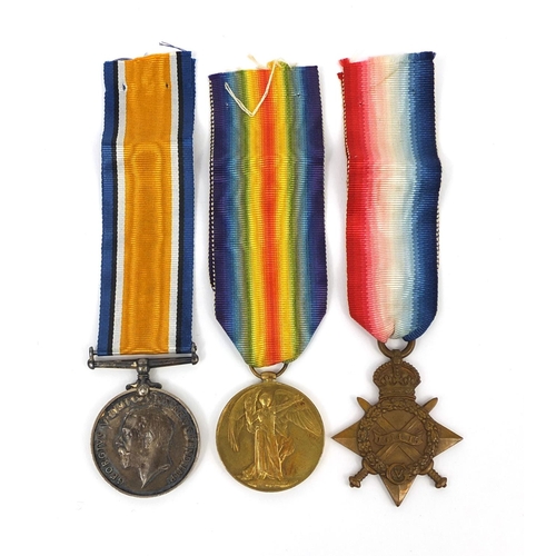 322 - British Military World War I trio awarded to 1172.PTE.S.BRISCOE.L'POOL.R. comprising The Victory med... 