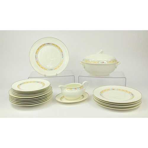 2278 - Collection of Villeroy & Boch Orlando pattern dinnerware including lidded tureen and dinner plate, t... 