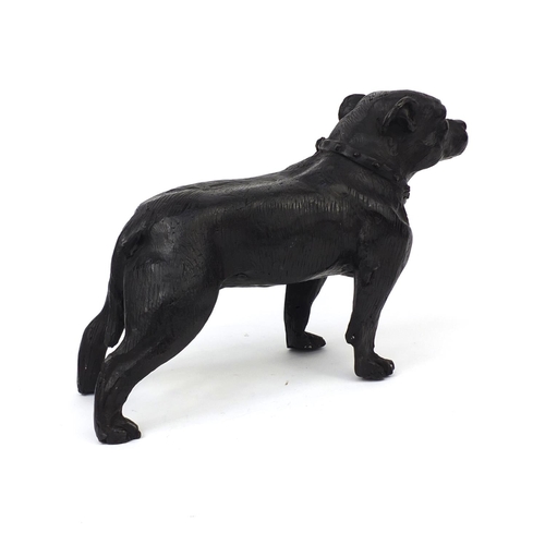 2277 - Bronze study of a Staffordshire Bull Terrier, 31cm in length