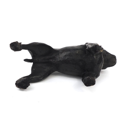 2277 - Bronze study of a Staffordshire Bull Terrier, 31cm in length