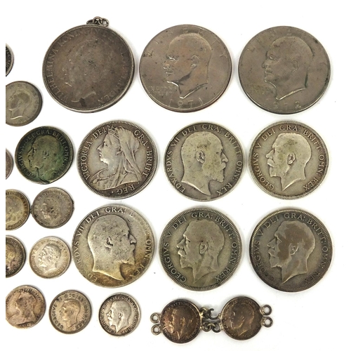 2772 - British and world coinage, some silver, including 1897 half crown, dollar, sixpence, shilling, etc, ... 