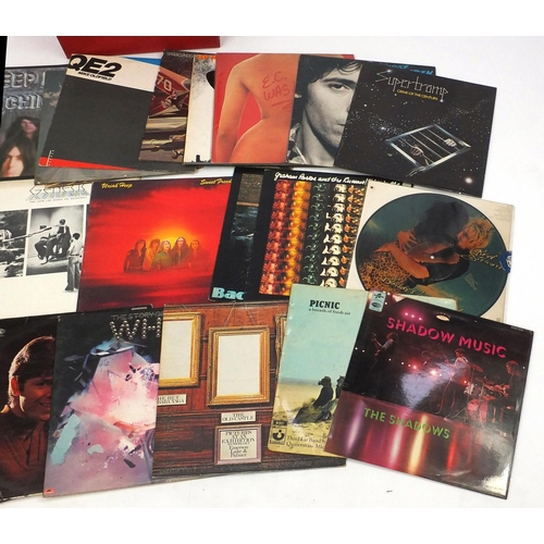 2293 - Case of rock vinyl LP records including Deep Purple, Led Zeppelin and Genesis examples