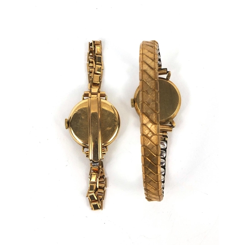 2534 - Two 9ct gold ladies wristwatches comprising Rotary Incabloc and Accurist