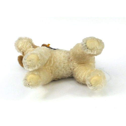 2340 - Large Steiff Foxy terrier dog with tag and pin to the ear, 38cm high