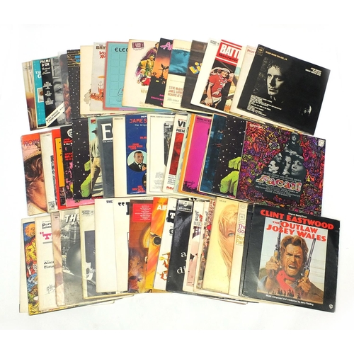 2298 - Group of soundtrack vinyl LP records including The Great Escape, Little Shop of Horrors, etc