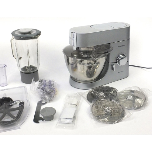 2081 - As new Kenwood Chef Titanium kitchen mixer with accessories