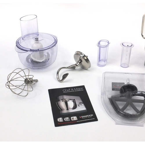 2081 - As new Kenwood Chef Titanium kitchen mixer with accessories