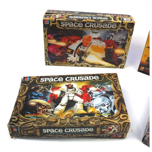 2343 - Four mythical board games comprising Two Space Crusades, The Ultimate Encounter, Space Hulk and Drag... 