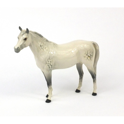 2106 - Beswick dappled grey horse, factory marks to the base, 20cm high