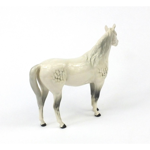 2106 - Beswick dappled grey horse, factory marks to the base, 20cm high