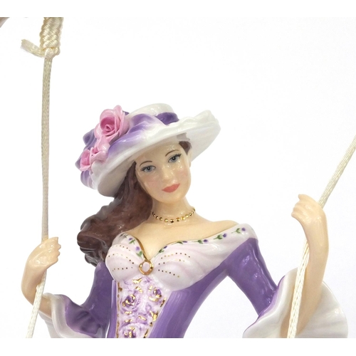 2152 - Royal Worcester figurine Summer's Dream, limited edition 390/4950, factory marks to the base, 35cm h... 