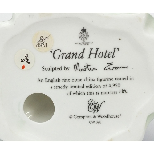 2155 - Three Royal Worcester figurines comprising Olivia 408/4950, Grand Hotel 182/4950 and The Spirit of S... 