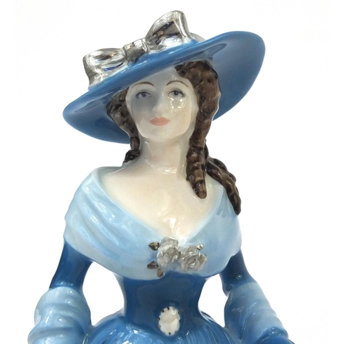 2163 - Three Coalport figures comprising Madame de Pompadour 3507/12500, Helena Riding in Hyde Park 7113/12... 