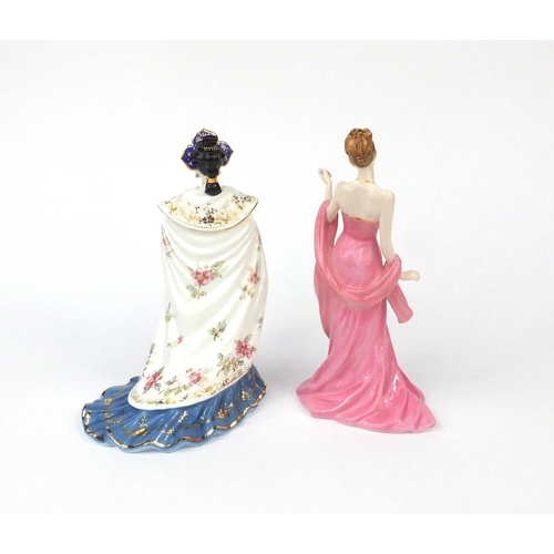 2165 - Two Coalport figures comprising Princes Turandot 755/12500 and Mystique 2191/9500