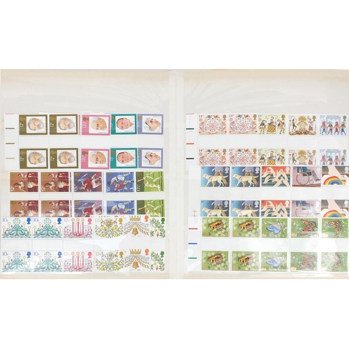 2785 - Four albums of predominantly GB unused stamps, some booklets, including values of £5, £2, £1, 50p, e... 