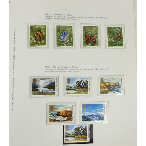 2785 - Four albums of predominantly GB unused stamps, some booklets, including values of £5, £2, £1, 50p, e... 