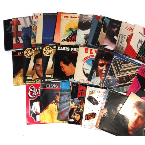 2303 - Group of LP vinyl records including The Beatles, Michael Jackson, Bob Marley and The Wailers, Neil D... 