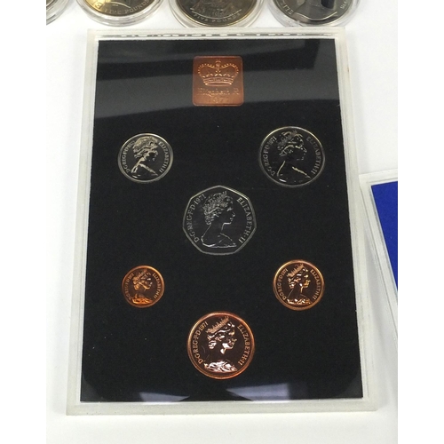 2764 - Group of uncirculated coin sets and four others including Royal Mint 2000 coin set, two £5 coins, Is... 