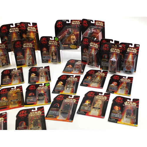 2326 - Star Wars episode one figures all boxed, including Darth Maul, Anakin Skywalker, Gasgano and Qui-Gon... 