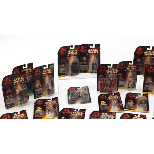 2326 - Star Wars episode one figures all boxed, including Darth Maul, Anakin Skywalker, Gasgano and Qui-Gon... 