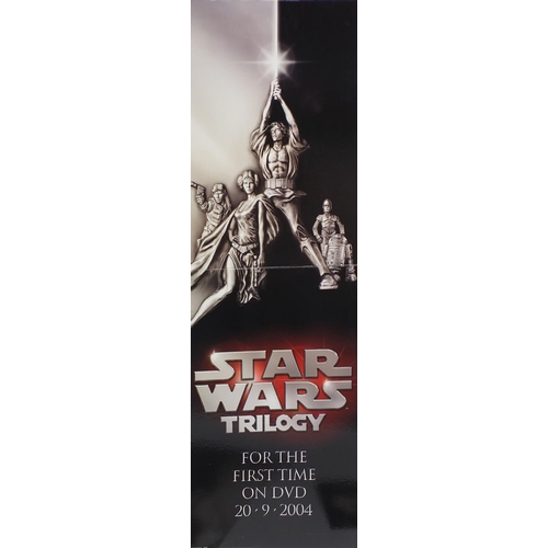 2337 - Seven Star Wars cardboard displays, including Star Wars trilogy and Yoda examples