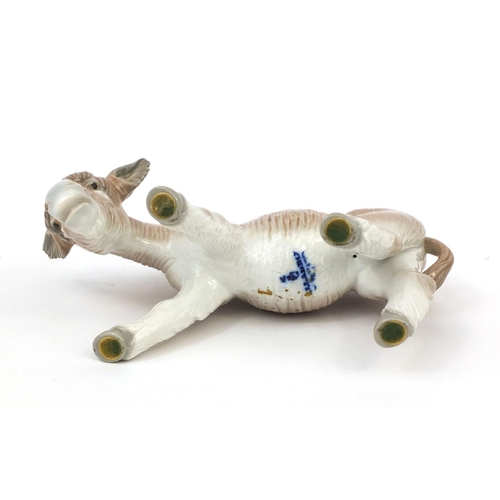 2133 - Lladro model of a donkey, factory marks to the base with box, 19cm in length