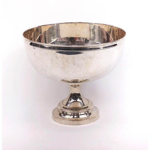 2218 - Very large Ralph Lauren silver plated pedestal punch bowl, impressed Ralph Lauren to the base, 41cm ... 