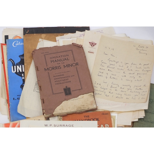 380 - Collection of Military interest ephemera and photographs relating to Kendrick Marstrand, inventor of... 