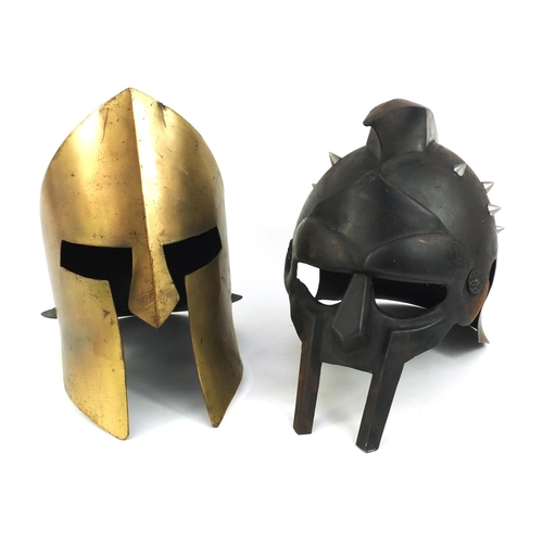 649 - Two decorative Gladiator helmets