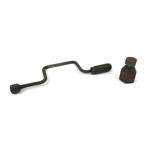 378 - Austin big seven wheel brace and hub puller