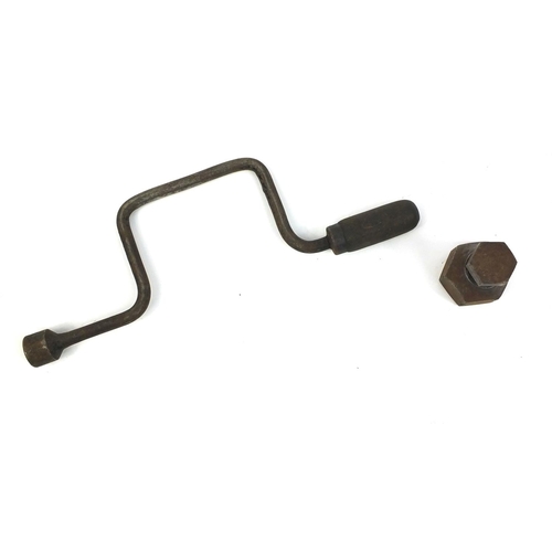 378 - Austin big seven wheel brace and hub puller