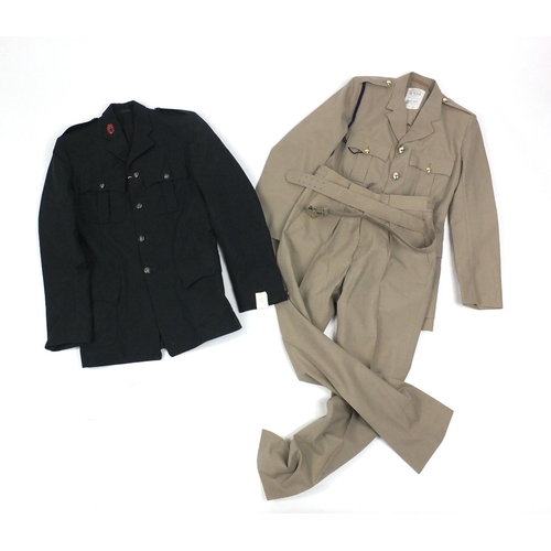 642 - Military interest tropical officers uniform and R.U.C jacket