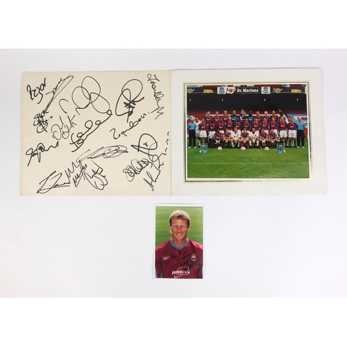 638 - Westham Football Team photograph, bearing various signatures, including Razor Ruddock, Teddy Shering... 