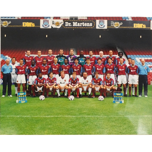 638 - Westham Football Team photograph, bearing various signatures, including Razor Ruddock, Teddy Shering... 