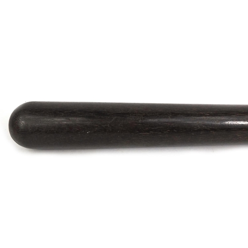 660 - Turned wooden truncheon, 38cm long