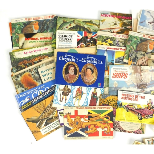 637 - Extensive selection of assorted cigarette and tea cards, some arranged in albums