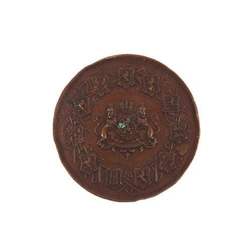 227 - 19th Century bronze Amsterdam agricultural medallion, dated 1884, 5cm diameter