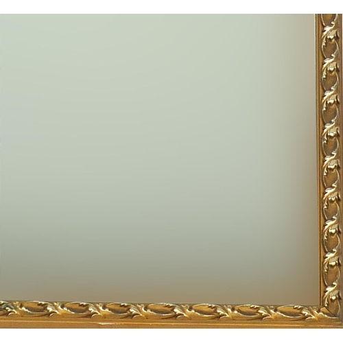 176 - Two large gilt framed mirrors, the largest 118cm x 106cm