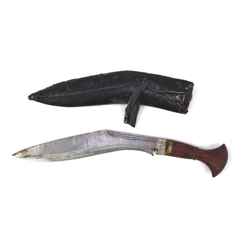 789 - Two vintage knives including a kris, both with sheaths