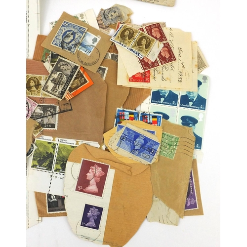 746 - Group of mixed paper ephemera including stamps, some penny reds etc