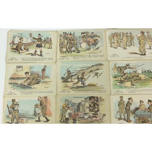 747 - Group of military interest postcards including Mackain examples