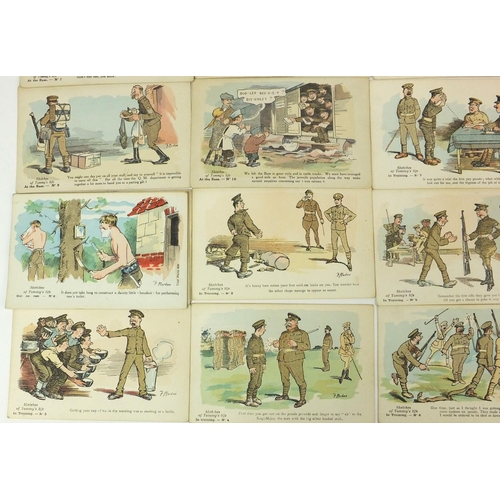 747 - Group of military interest postcards including Mackain examples