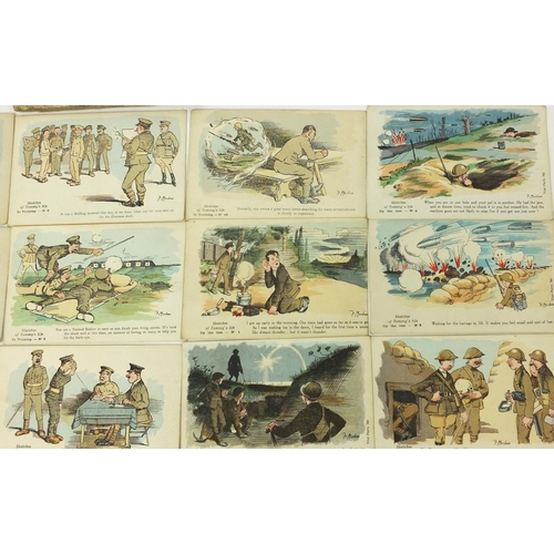 747 - Group of military interest postcards including Mackain examples